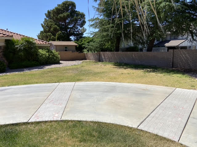 Front yard cleared and cleaned up after tree work